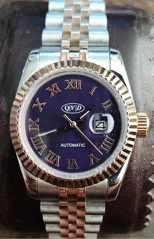 Purple Roman Rose Gold & Stainless